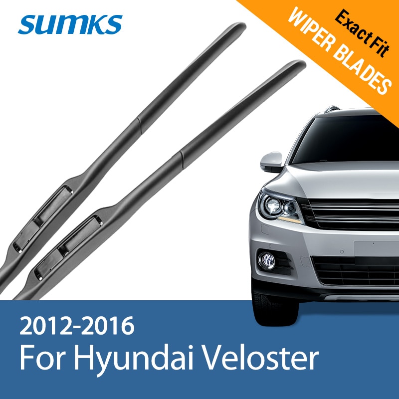 SUMKS Wiper Blades for Hyundai Veloster 26  18 Fit Hook Arms 2012 2013 2014 2015 2016
